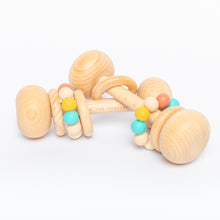 Load image into Gallery viewer, Wild Flowers Beech Timber Rattle