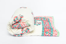 Load image into Gallery viewer, Bloom Rajai Cot Quilt