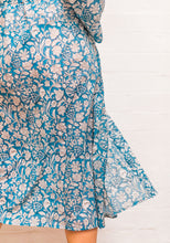 Load image into Gallery viewer, Organic Cotton Kimono Robe ~ Ocean Blue