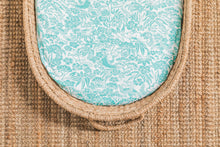 Load image into Gallery viewer, Organic Fitted Bassinet Sheet/ Changing Pad Cover Lucky Washi - Sea Foam Green