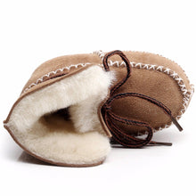 Load image into Gallery viewer, Tan Sheepskin Booties