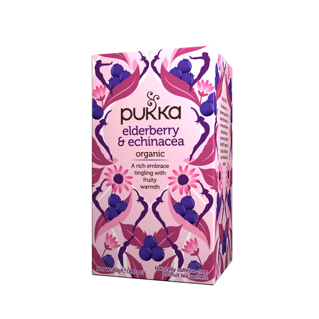 Pukka Herbs Organic Tea ☼ Elderberry Echinacea
