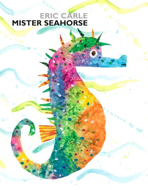 A stunning new picture book from Eric Carle about Mister Seahorse and other 'male mothers', with special acetate pages that hide fish behind rocks and reeds. As he floats through the sea, Mister Seahorse meets a Mr Stickleback, Mr Tilapia, Mr Kurtus and many other fish fathers caring for their eggs and babies in the most surprising ways.