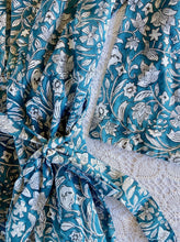 Load image into Gallery viewer, Organic Cotton Kimono Robe ~ Ocean Blue
