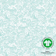 Load image into Gallery viewer, Organic Fitted Bassinet Sheet/ Changing Pad Cover Lucky Washi - Sea Foam Green
