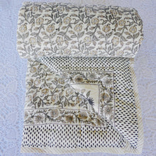 Load image into Gallery viewer, Silver Moon Rajai Cot Quilt
