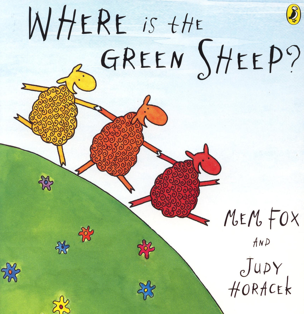 Mem Fox and Judy Horacek take you on a wildly wonderful adventure in their rollicking search for the green sheep. This text is a wonderful stimulus for building dialogue as well as using simple phrases to describe descriptive concepts (